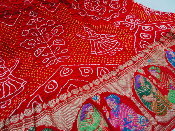 Pink and Red Banarasi Bandhani Pure Georgette Rai Bandhej Saree#banarasibandhani#puregeorgette#bandhejsar…  | Pure georgette sarees, Soft silk sarees, Bandhini saree